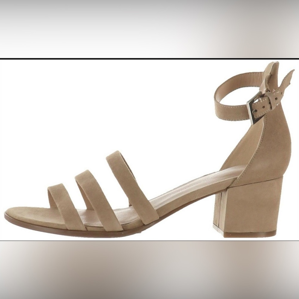 Isaac Mizrahi Suede Block Heel Sandals - Mabel